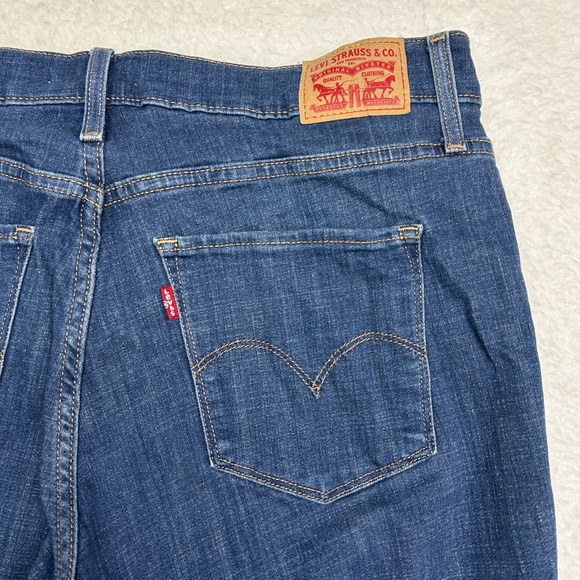 Levi's 311 Womens Jeans 32 Blue Denim Shaping Skinny Mid Rise Stretch Medium - Picture 9 of 14